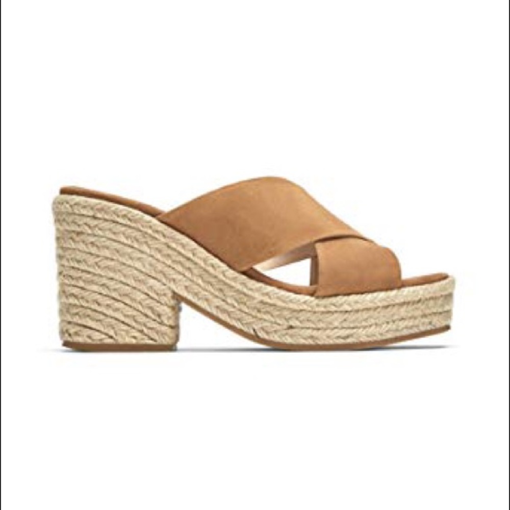 Zara crossover leather mule size 40
